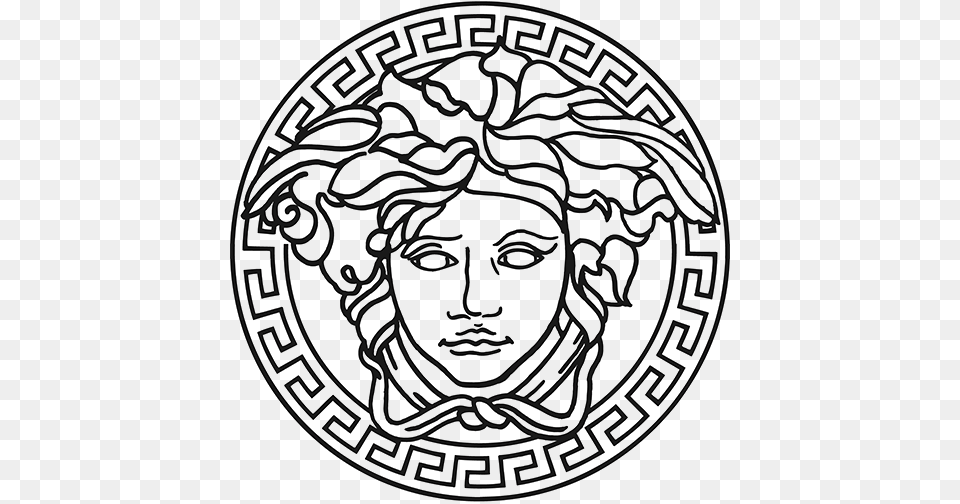 Versace Tumblr, Face, Head, Person, Emblem Free Png Download