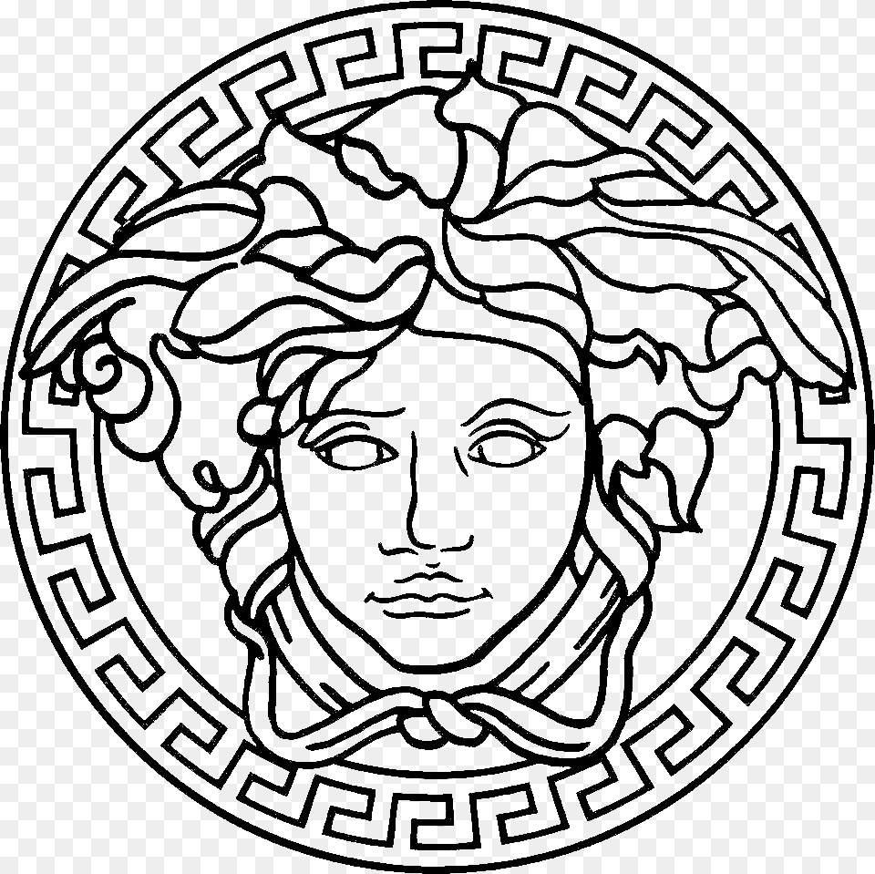 Versace Versace Logo, Emblem, Symbol, Face, Head Free Transparent Png