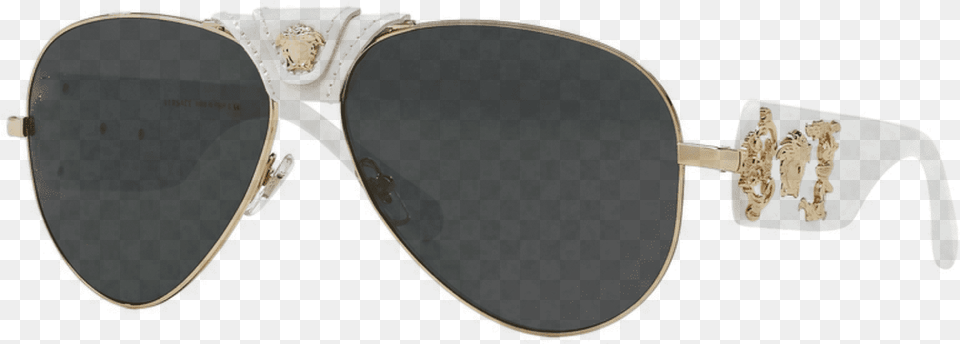 Versace White Baroque Aviator Sunglasses Versace, Accessories, Glasses Png Image