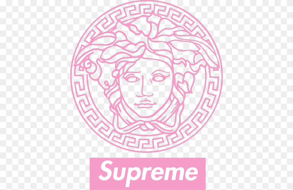 Versace X Supreme Lmao This Would Never Happen By Simbolo De Versace, Face, Head, Logo, Person Free Png