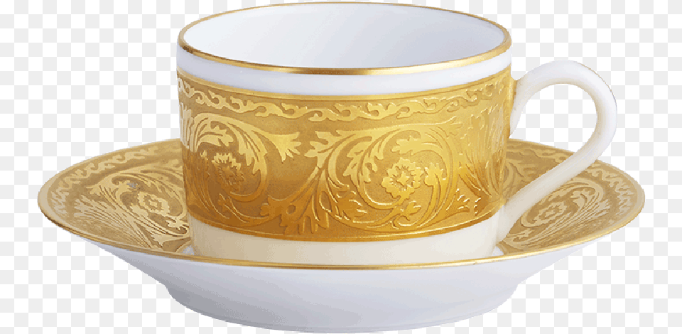Versailles Gold Tea Cup Amp Saucer Gold Clipart Of Tea Cup Free Transparent Png