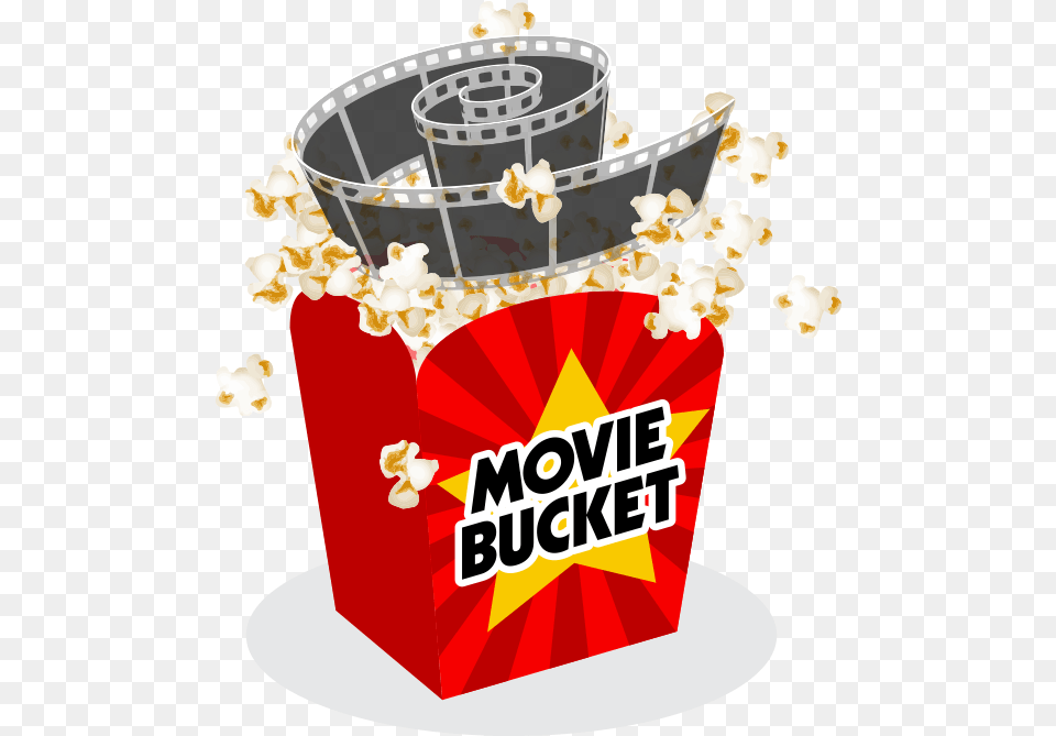 Versi Movie Bucket App Logo For Movie App, Food, Popcorn, Snack, Birthday Cake Free Png Download