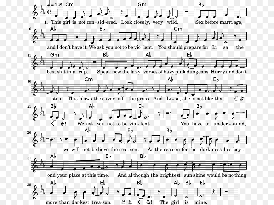 Version Wheels On The Bus, Sheet Music Free Transparent Png