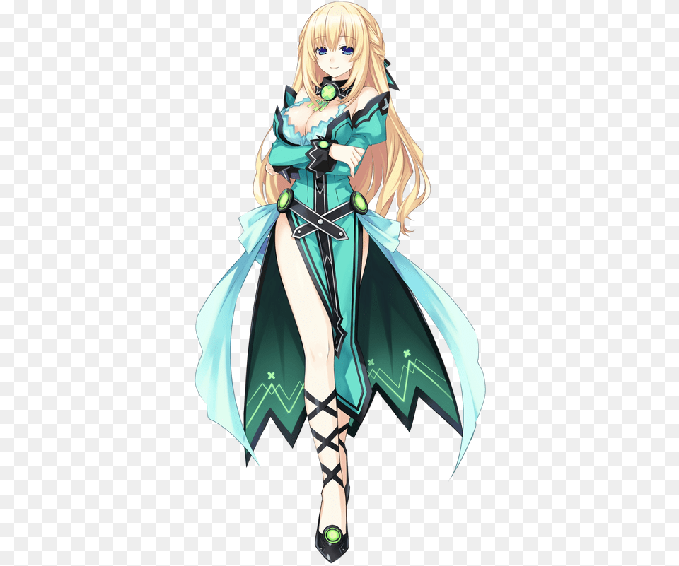 Vert Green Heart Neptunia Hyperdimension Neptunia Victory Vert, Book, Publication, Comics, Adult Png Image