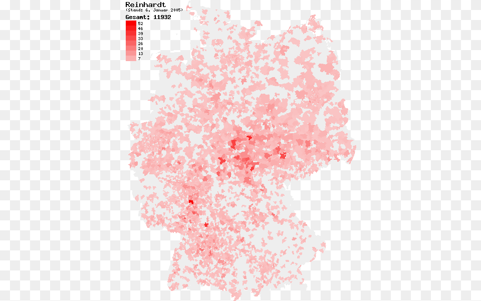 Verteilung Nachname Reinhardt De Germany, Paper Free Transparent Png