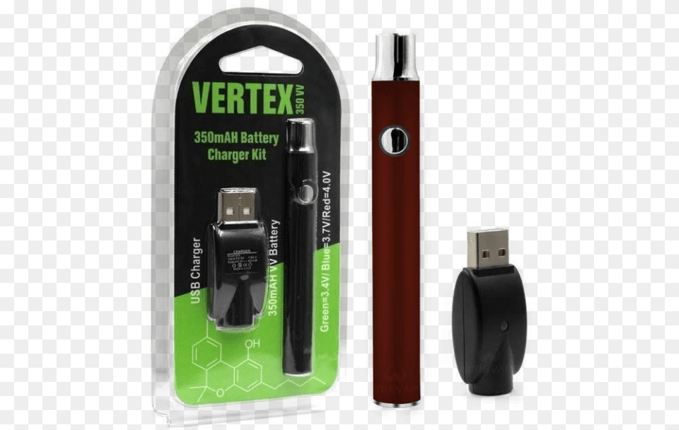 Vertex 350mah Vv Battery, Bottle, Cosmetics, Lighter, Perfume Png Image