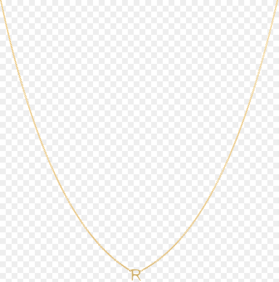 Vertical 1 Letter Necklace 14crt Gold Necklace, Accessories, Jewelry Free Png Download