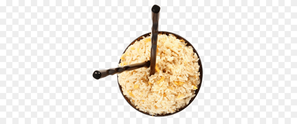 Vertical Chopsticks In Rice Bowl, Food, Grain, Produce, Brown Rice Png Image