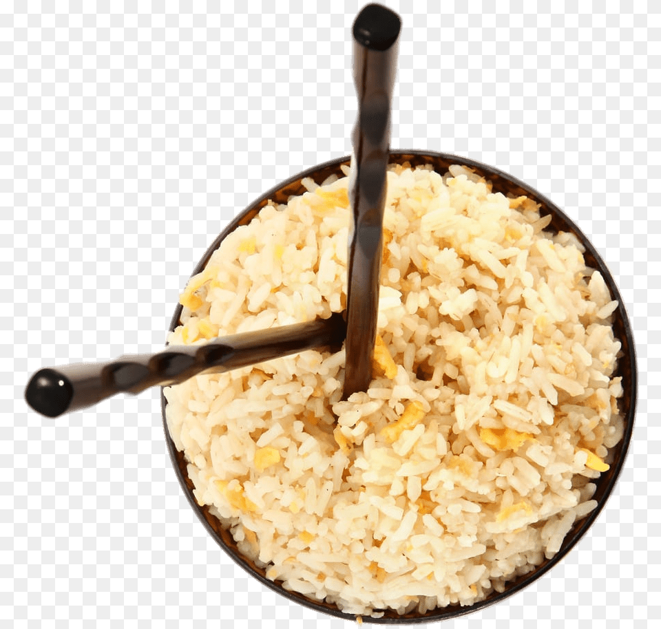 Vertical Chopsticks In Rice Bowl Bowl, Food, Grain, Produce, Brown Rice Free Png Download