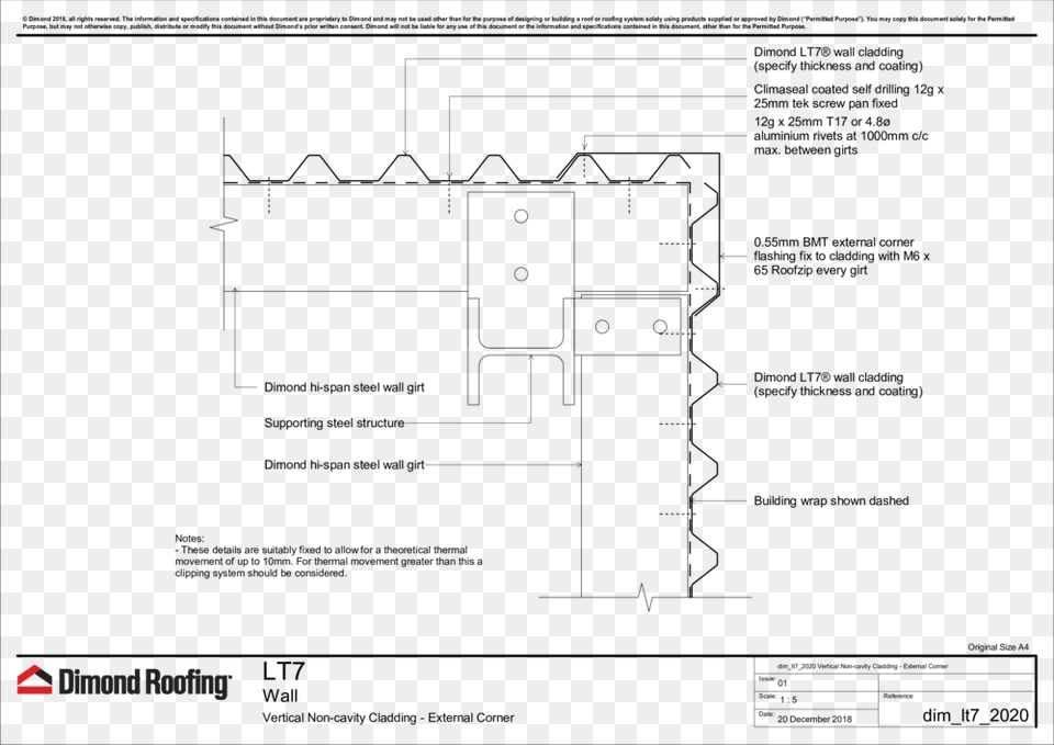 Vertical Non Cavity Cladding Dimondek 300 Fixing Free Png