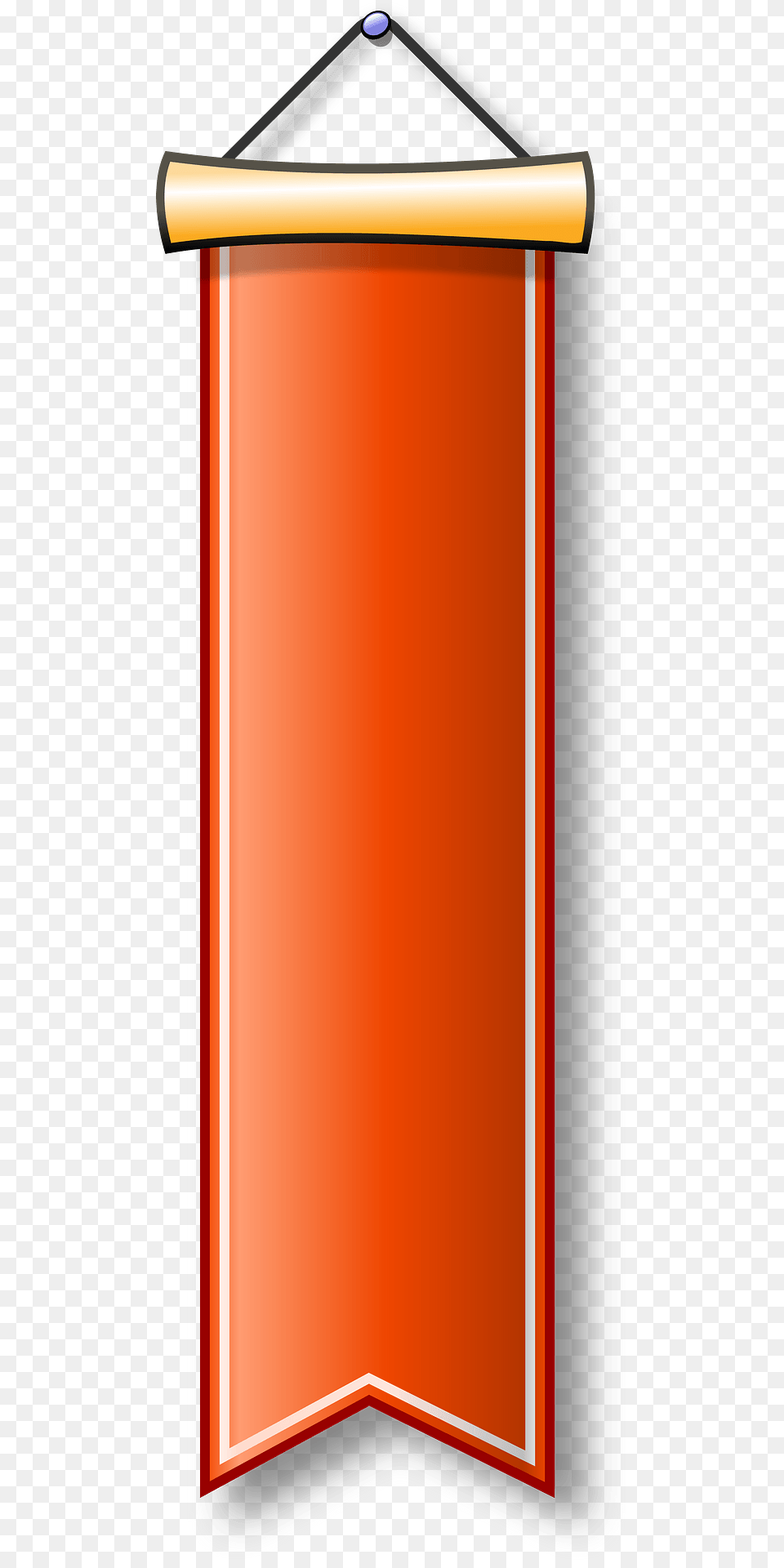 Vertical Orange Banner Clipart, Electronics, Screen, Mailbox, Indoors Png