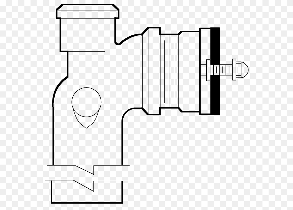 Vertical Stack Fittings For Hub And Spigot Systems, Gray Png