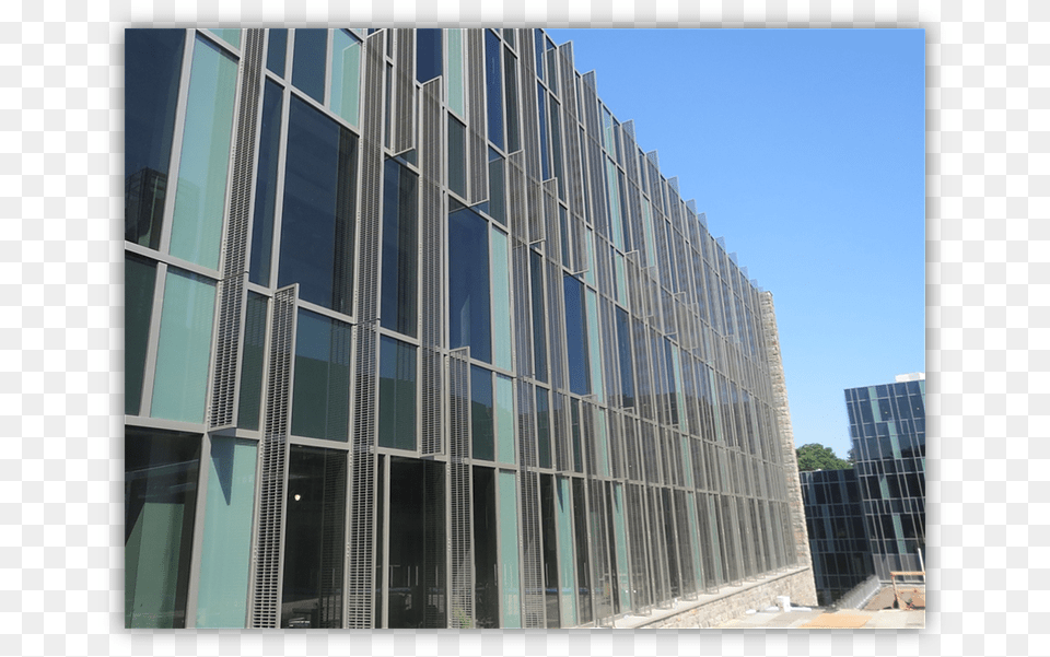Vertical Sunshade Facade, Architecture, Building, City, Office Building Free Png Download