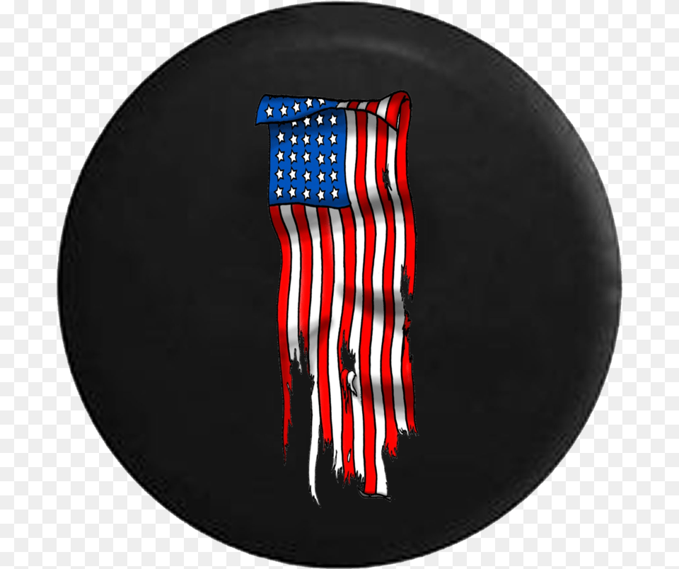 Vertical Tattered Flag, American Flag Free Png Download