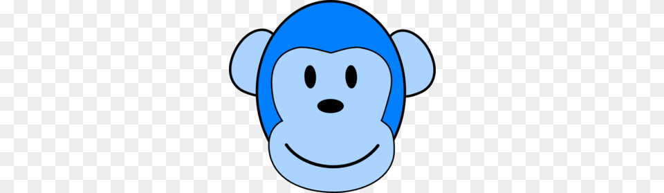 Very Blue Monkey Clip Art, Cartoon, Nature, Outdoors, Snow Png