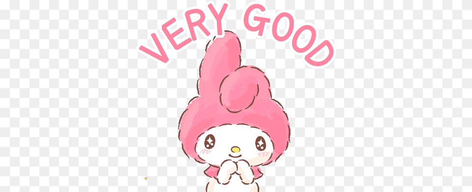 Very Good Sanrio Gif Verygood Sanrio Mymelody Discover U0026 Share Gifs Melody Gif Very Good, Plush, Toy Png