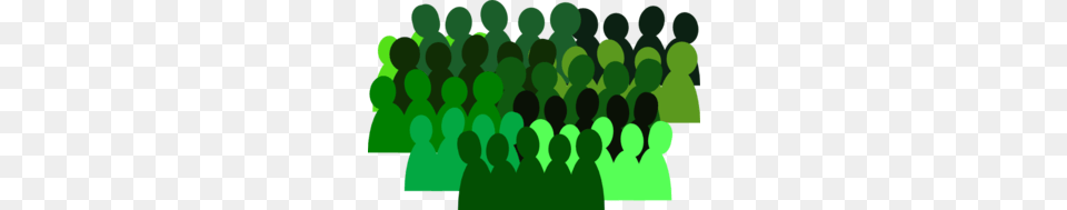 Very Green Crowd Clip Art, People, Person, Audience Free Png Download