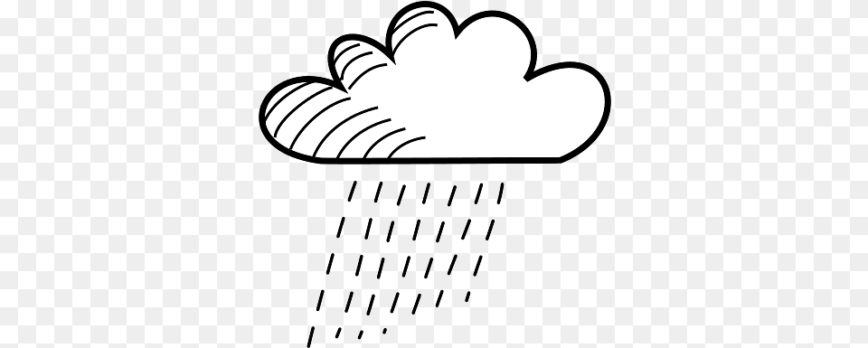 Very Heavy Rain Cloud Simple Drawing Rainy Drawing, Clothing, Glove, Stencil Png