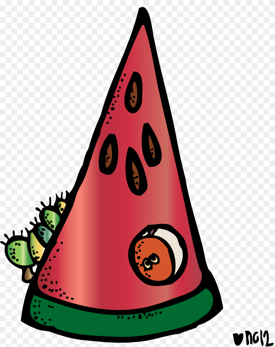 Very Hungry Caterpillar Watermelon, Clothing, Hat, Party Hat Free Png Download