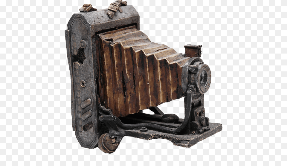 Very Old Antique Camera, Bronze, Device, Grass, Lawn Png Image