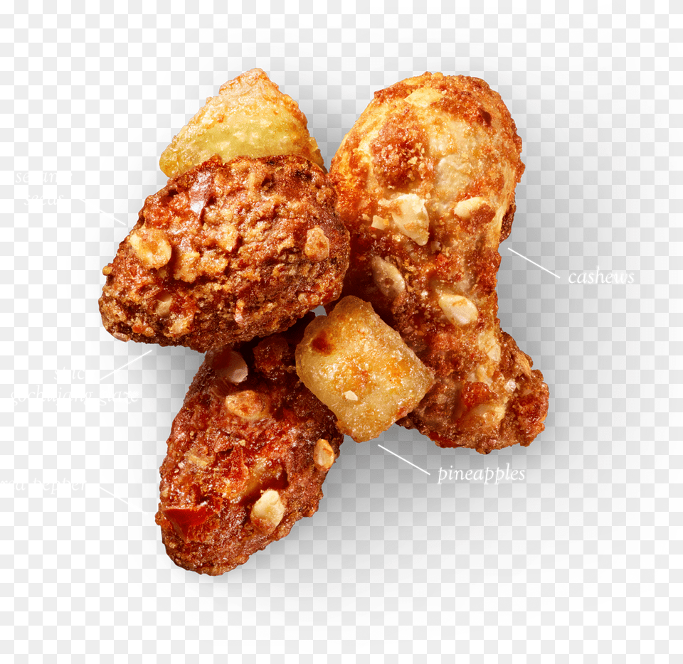 Very Small Thumbnail Sahale Snacks, Food, Fried Chicken, Bread Png