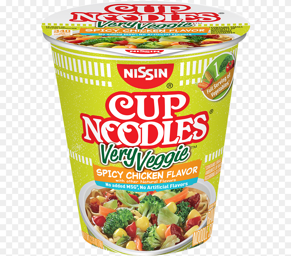 Very Veggie Cup Of Noodles, Food, Lunch, Meal, Can Png Image