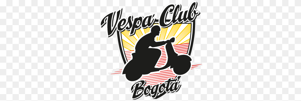 Vespa Club Bogota Logo Vector Vector Logo Vespa, Adult, Male, Man, Person Png Image