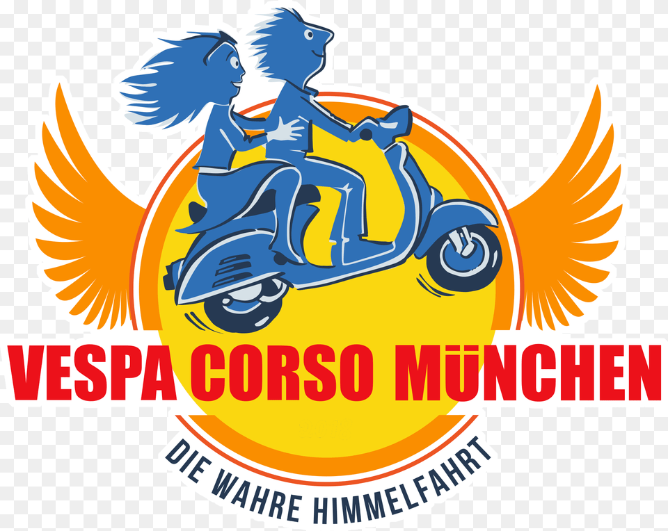 Vespa Corso Mnchen 2020 Language, Motorcycle, Transportation, Vehicle, Scooter Free Png Download