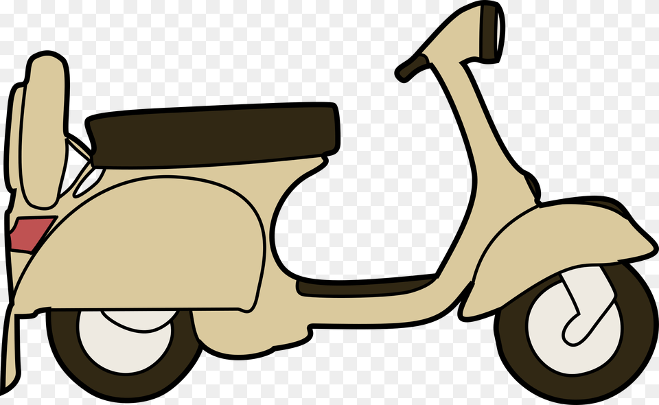 Vespa Scooter Vector Clipart Image, Motorcycle, Transportation, Vehicle, Motor Scooter Png