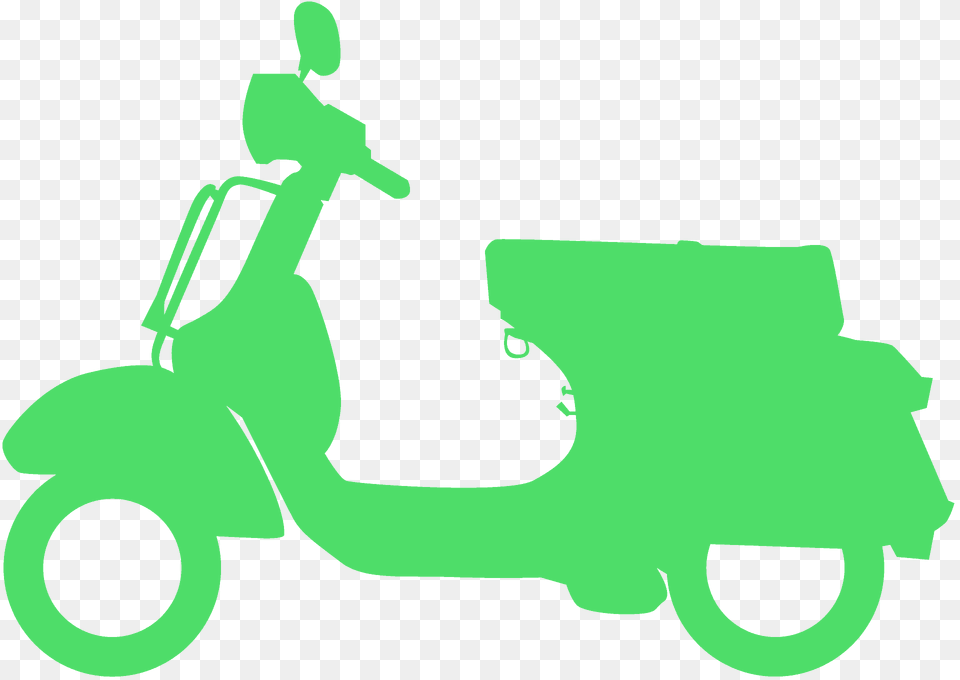 Vespa Silhouette, Motorcycle, Transportation, Vehicle, Scooter Png