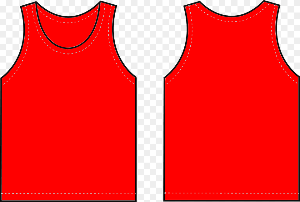 Vest Template Red Vest Template, Clothing, Tank Top, Undershirt Png Image