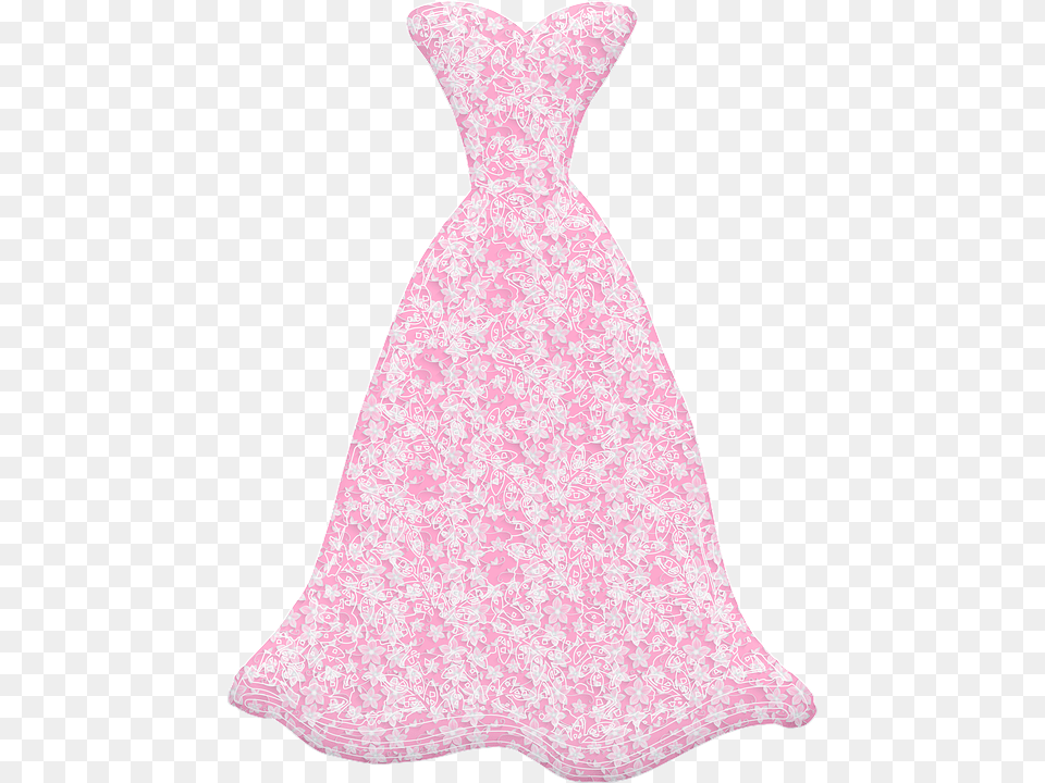 Vestido De Casamento Rendas Rosa Vestido Casamento Robe De Marie, Clothing, Dress, Fashion, Formal Wear Free Png