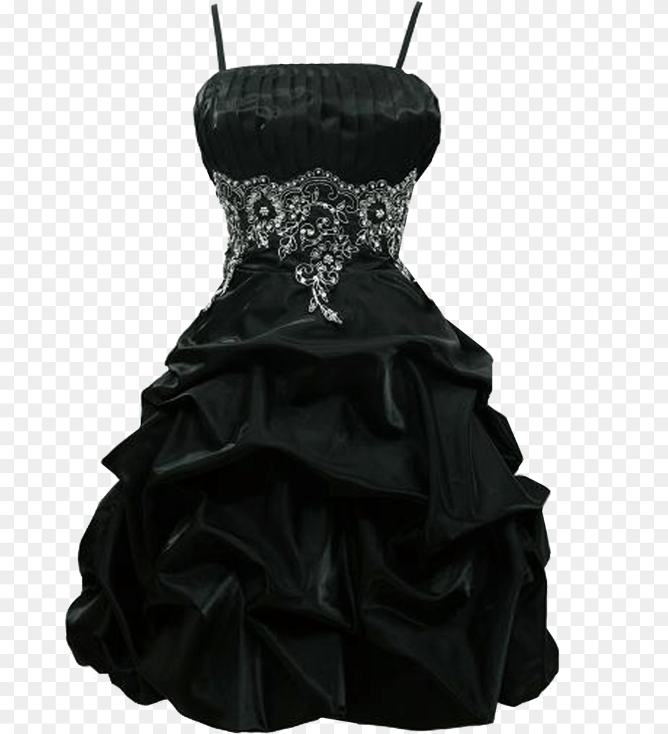 Vestido Negro Fiesta Black Dress, Clothing, Evening Dress, Fashion, Formal Wear Free Png