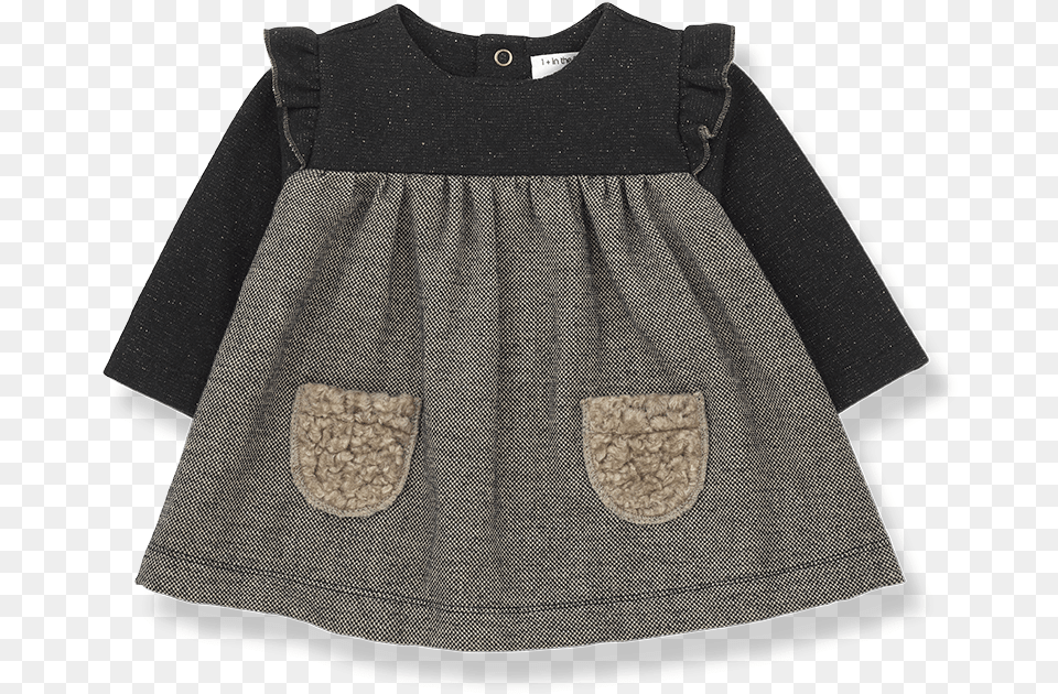 Vestido Negro Y Beige 1 In The Family Milano Dress, Clothing, Skirt, Blouse Png