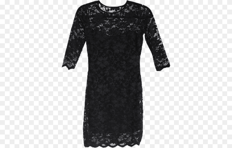 Vestido Shadow Lace Vestido Con Mangas, Clothing, Long Sleeve, Sleeve, T-shirt Png Image