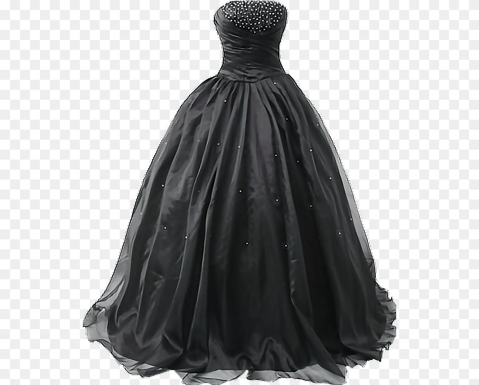 Vestido Tumblr Lindo New Black Vestidonegro Masquerade Ball Black Ball Gown Wedding Dresses, Clothing, Dress, Fashion, Formal Wear Png Image