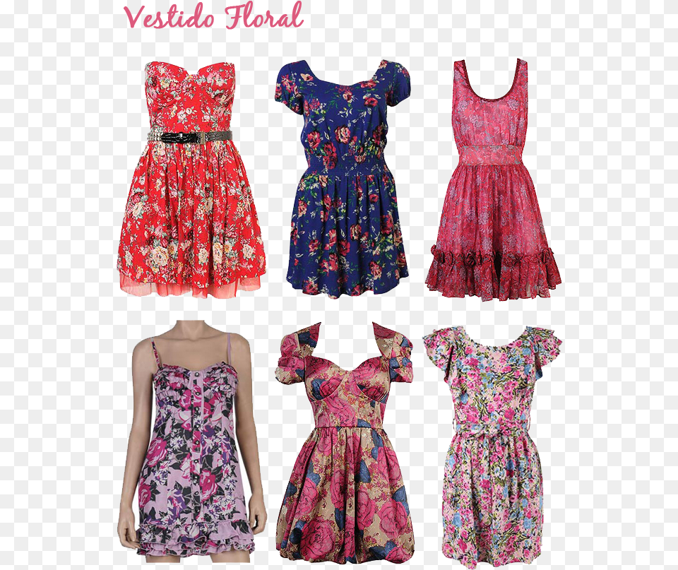 Vestidos Curtos Florais Floral, Boutique, Clothing, Dress, Evening Dress Free Png
