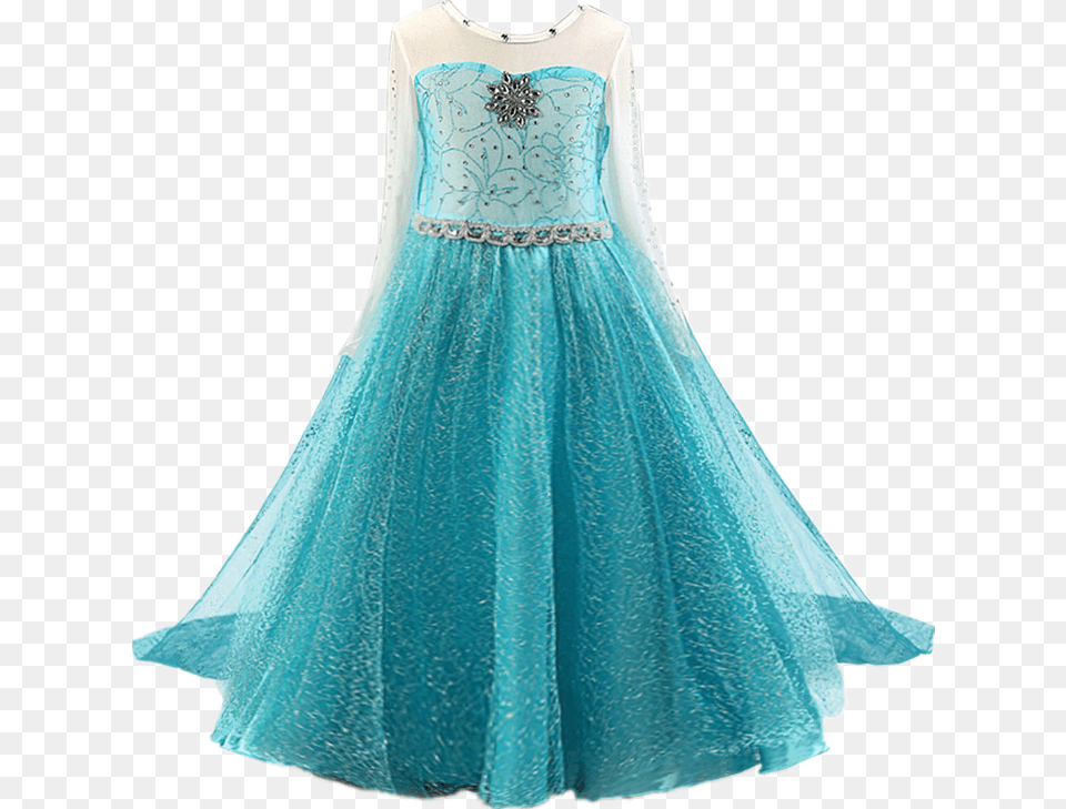 Vestidos De Elsa De Frozen, Clothing, Dress, Evening Dress, Fashion Free Transparent Png