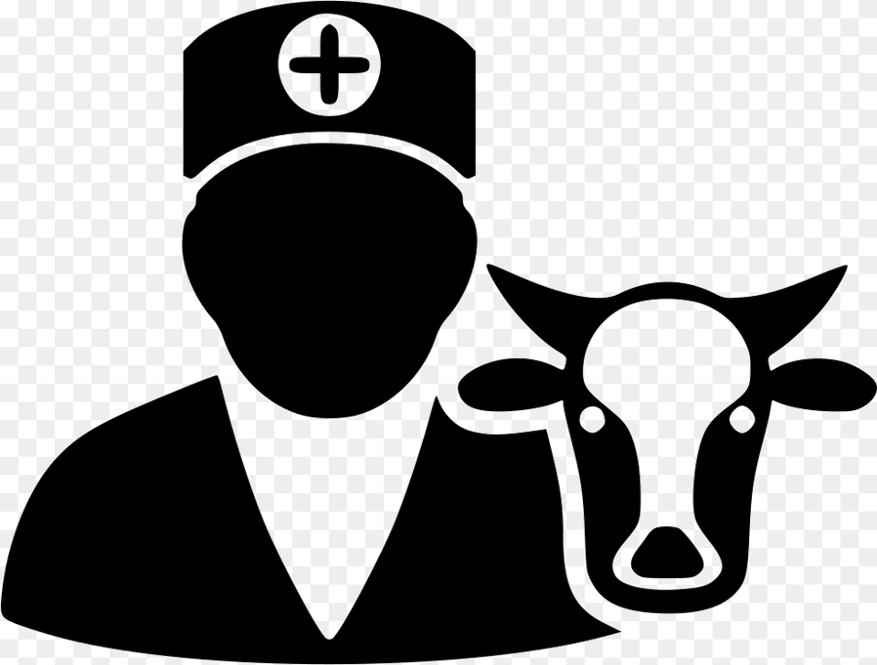 Vet Doctor Appointment Icon, Stencil, Animal, Cattle, Cow Free Transparent Png
