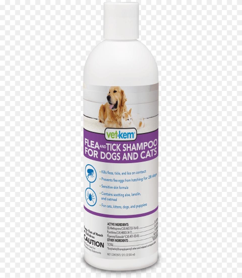 Vet Kem Flea And Tick Shampoo For Dogs And Cats Vet Kem Flea And Tick Shampoo, Plant, Herbs, Herbal, Bottle Free Transparent Png