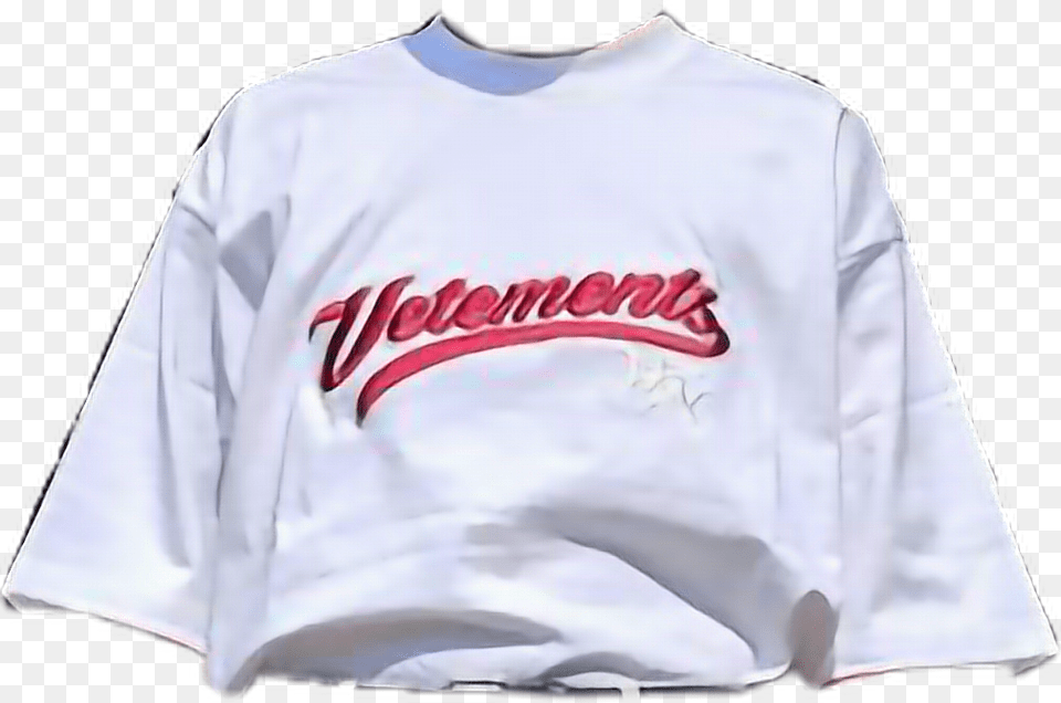 Vetements Tshirt White Style Moodboardaesthetic Baseball Uniform, Clothing, Shirt, T-shirt, Adult Free Png Download