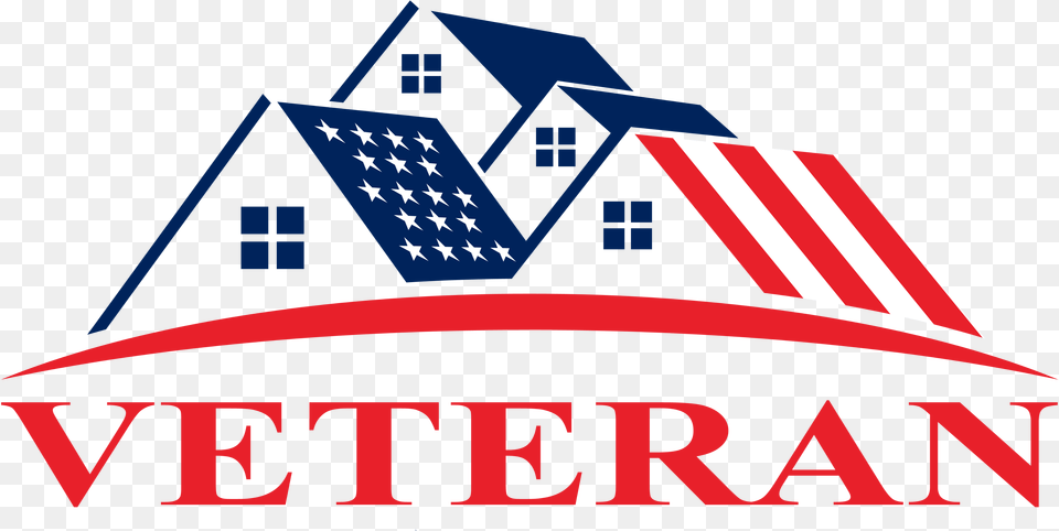 Veteran Real Estate Agents Group Of Houses Logo, American Flag, Flag Free Png Download
