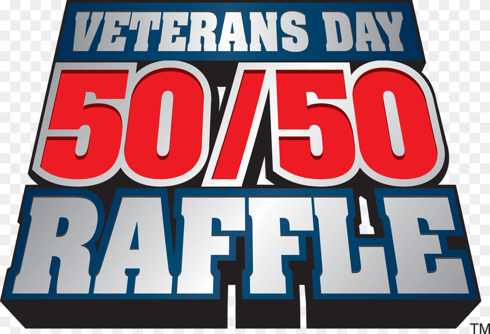 Veterans Day 50 50 Logo New 50 50 Raffle, Banner, Text, Advertisement, Publication Png Image