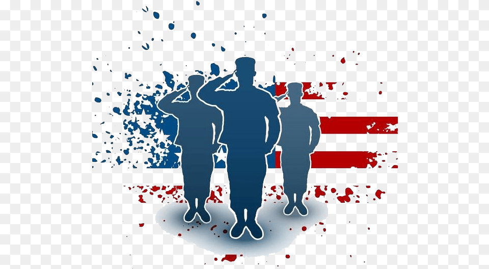 Veterans Day American Flag With Military Silhouettes, People, Person, Adult, Male Free Transparent Png