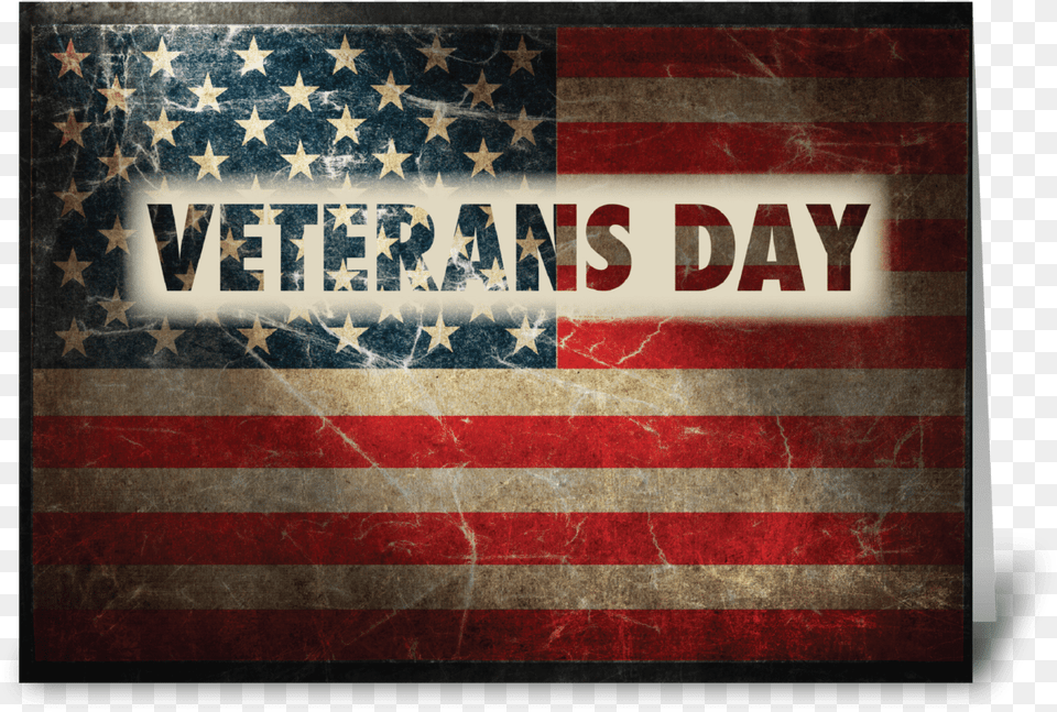 Veterans Day American Grunge Flag Greeting Card Flag Of The United States, American Flag Free Transparent Png