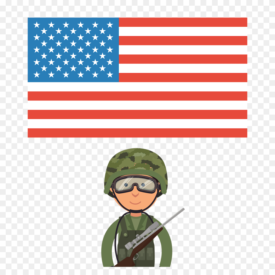 Veterans Day Clipart Download Festivals Dateamptime, Flag, American Flag, Person, Face Png Image