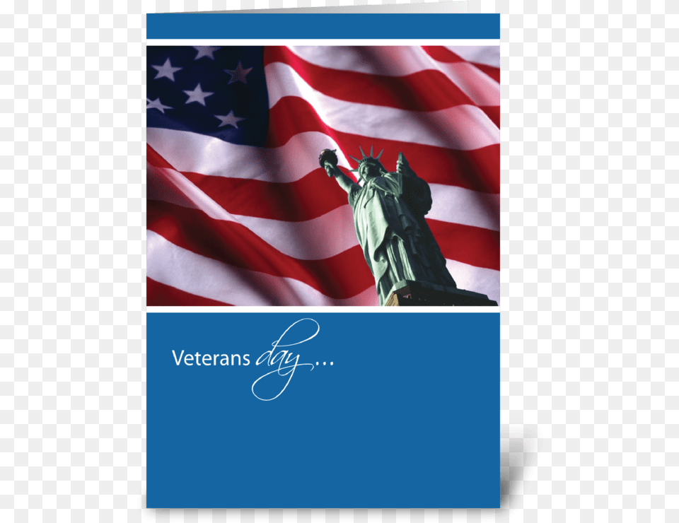 Veterans Day Liberty Flag Thank You Greeting Card Flag Thank You Veterans Day, American Flag, Person Free Png Download
