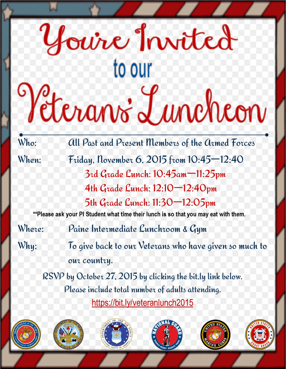 Veterans Day Lunch Invitation, Advertisement, Poster, Person, Text Free Transparent Png