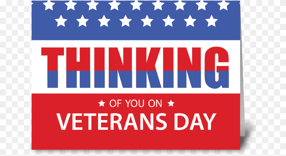Veterans Day Patriotic Military Thinking Greeting Card Thinking Of You On Veterans Day, Flag, American Flag Free Png
