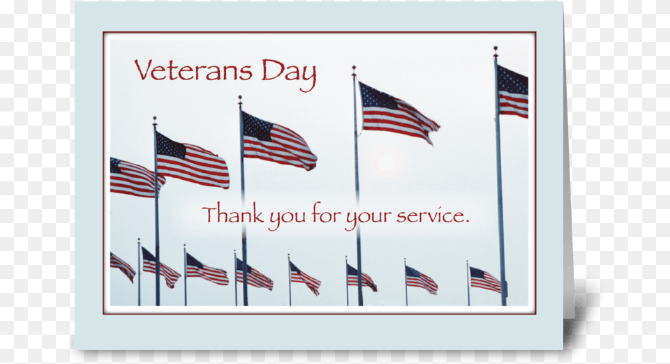 Veterans Day Thank You Flags Greeting Card Flag, American Flag Free Png